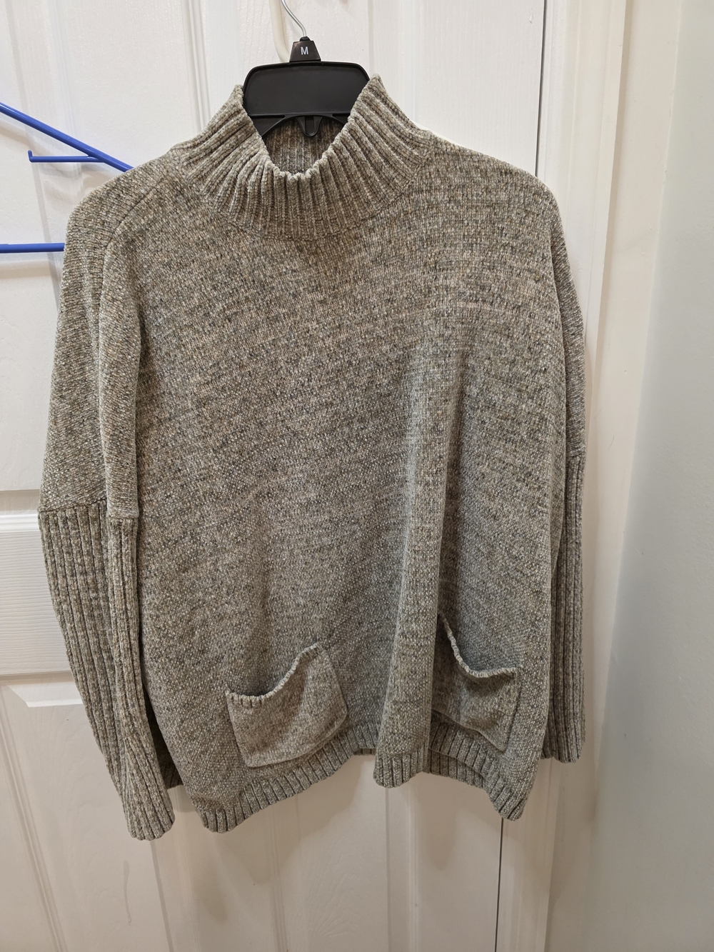 J. Jill Taupe Heathered Turtleneck Sweater